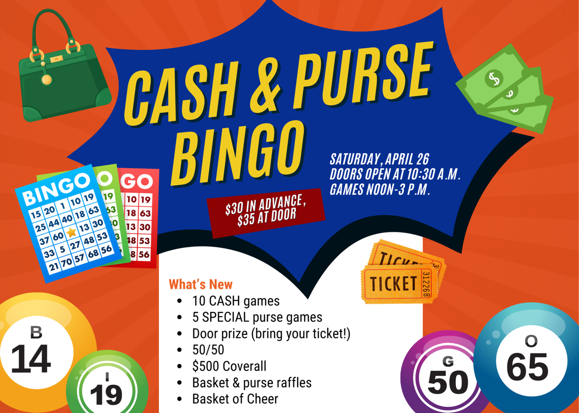 Cash & Purse Bingo